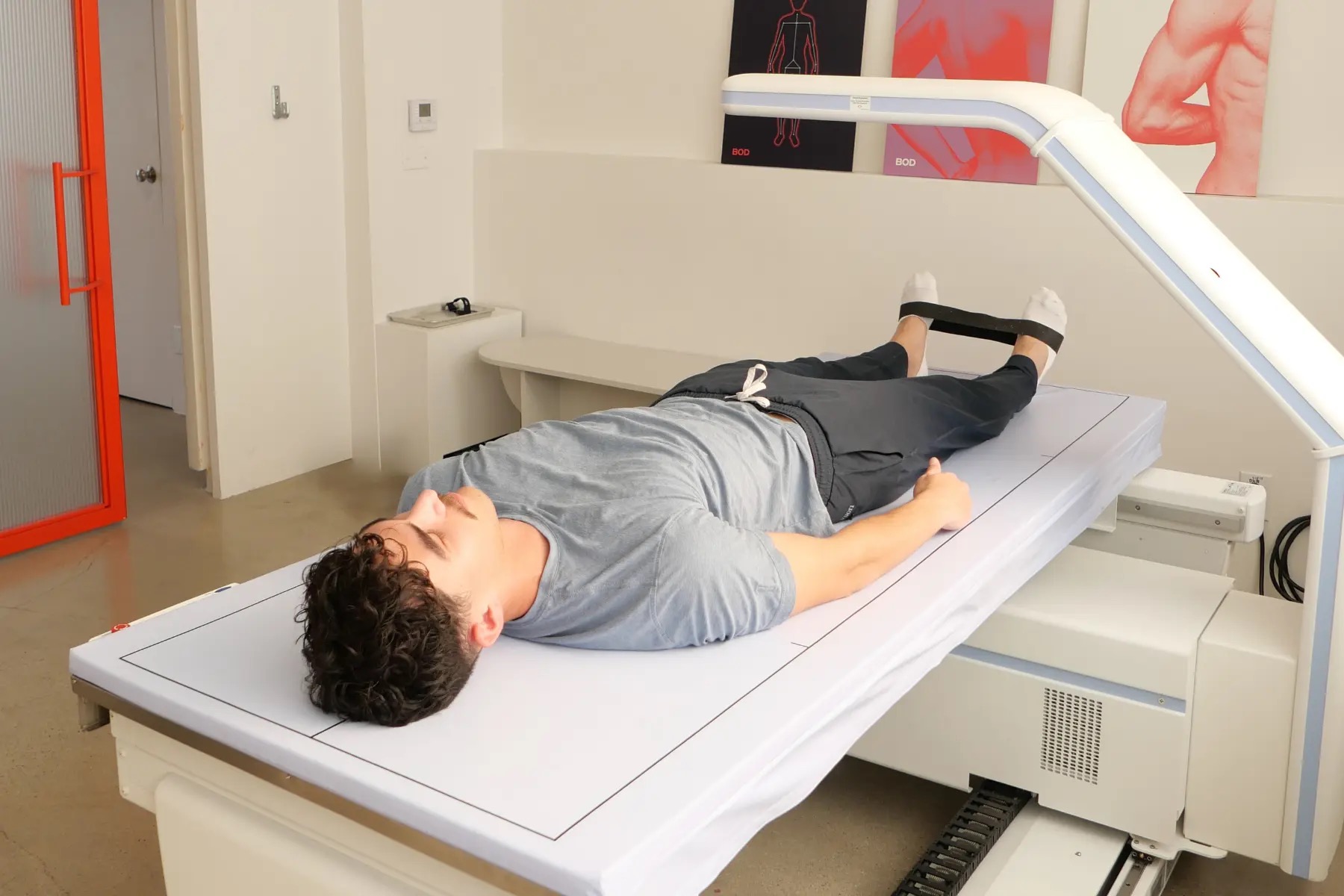 DEXA scan in progress