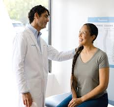 Dr. Rabkin checking in with a client